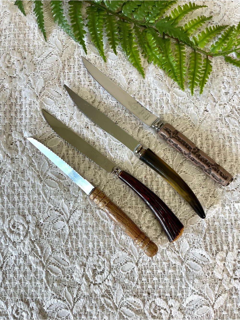 Set of 4 Vintage MisMismatched Steak Knife’s 8.5”